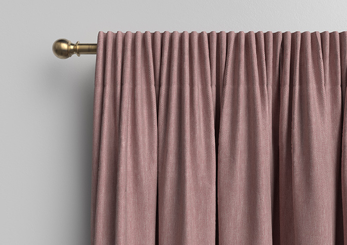 Delicate Chevron, Garnet - Made to Measure Curtains - Image 10
